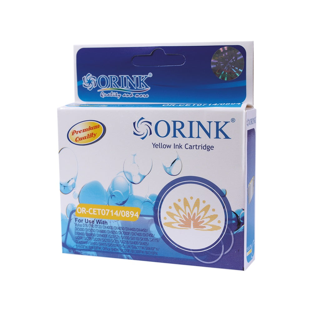 Epson T0714/T0894 tintapatron yellow ORINK kép