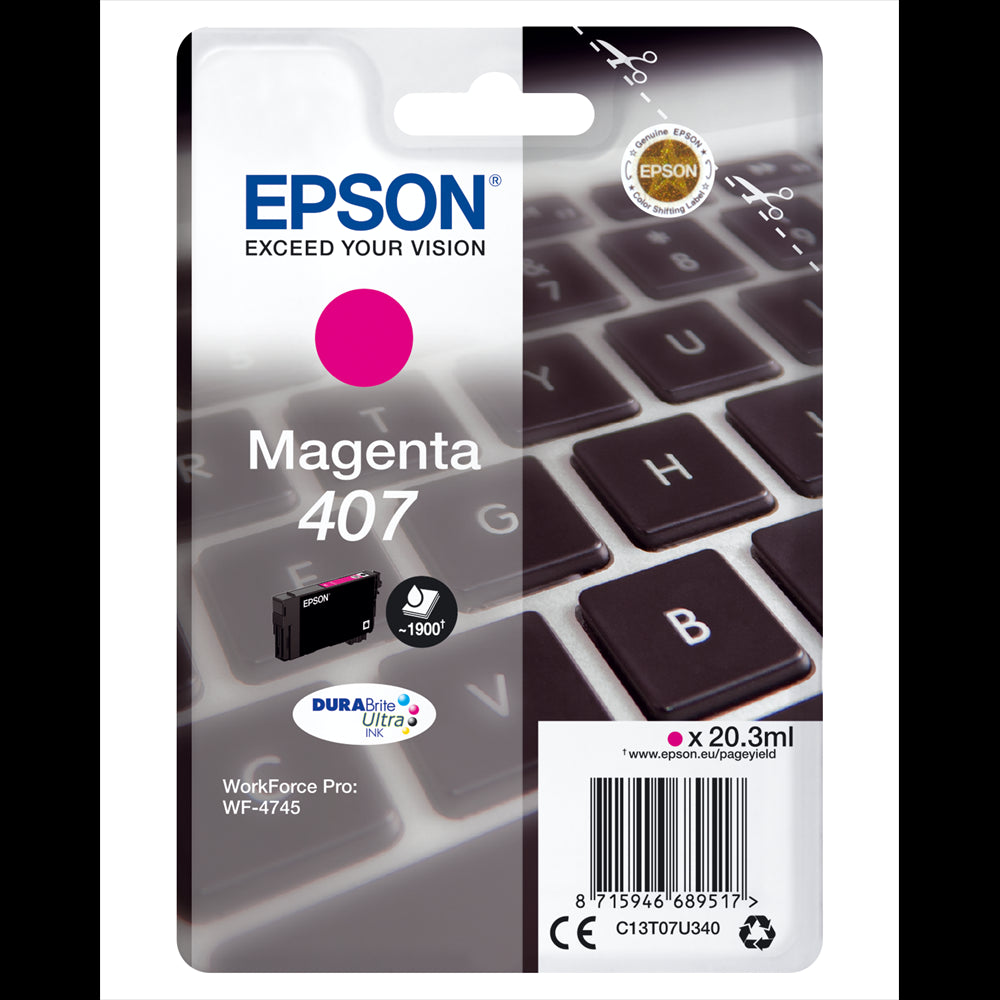 Epson T07U3 tintapatron magenta ORIGINAL kép