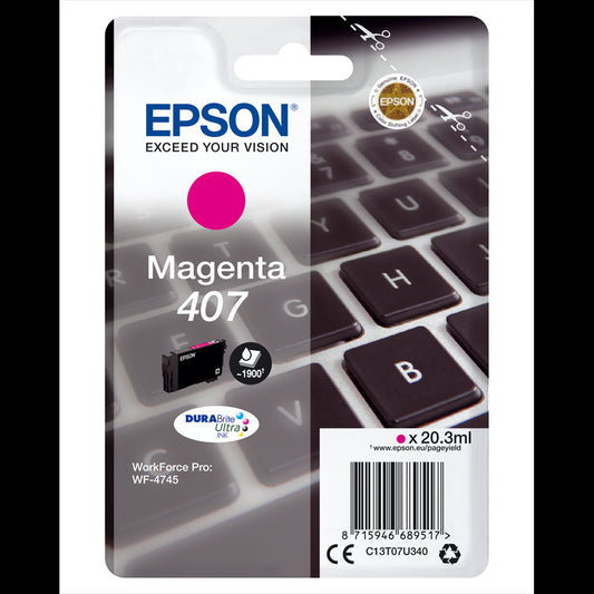 Epson T07U3 tintapatron magenta ORIGINAL kép