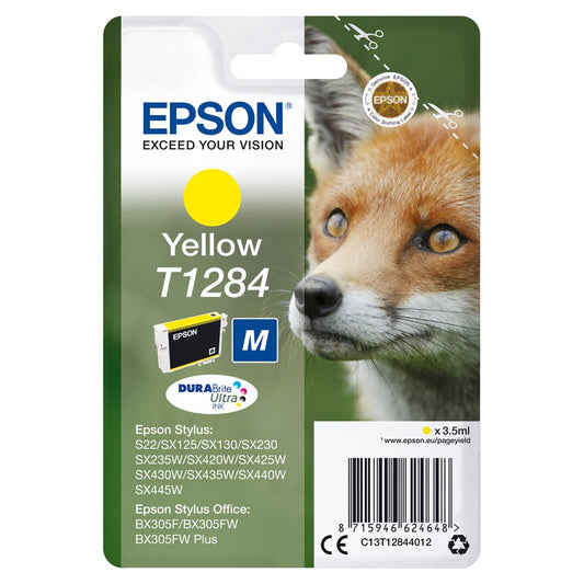 Epson T1284 tintapatron yellow ORIGINAL kép