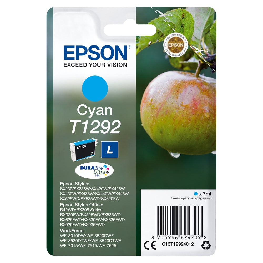 Epson T1292 tintapatron cyan ORIGINAL kép