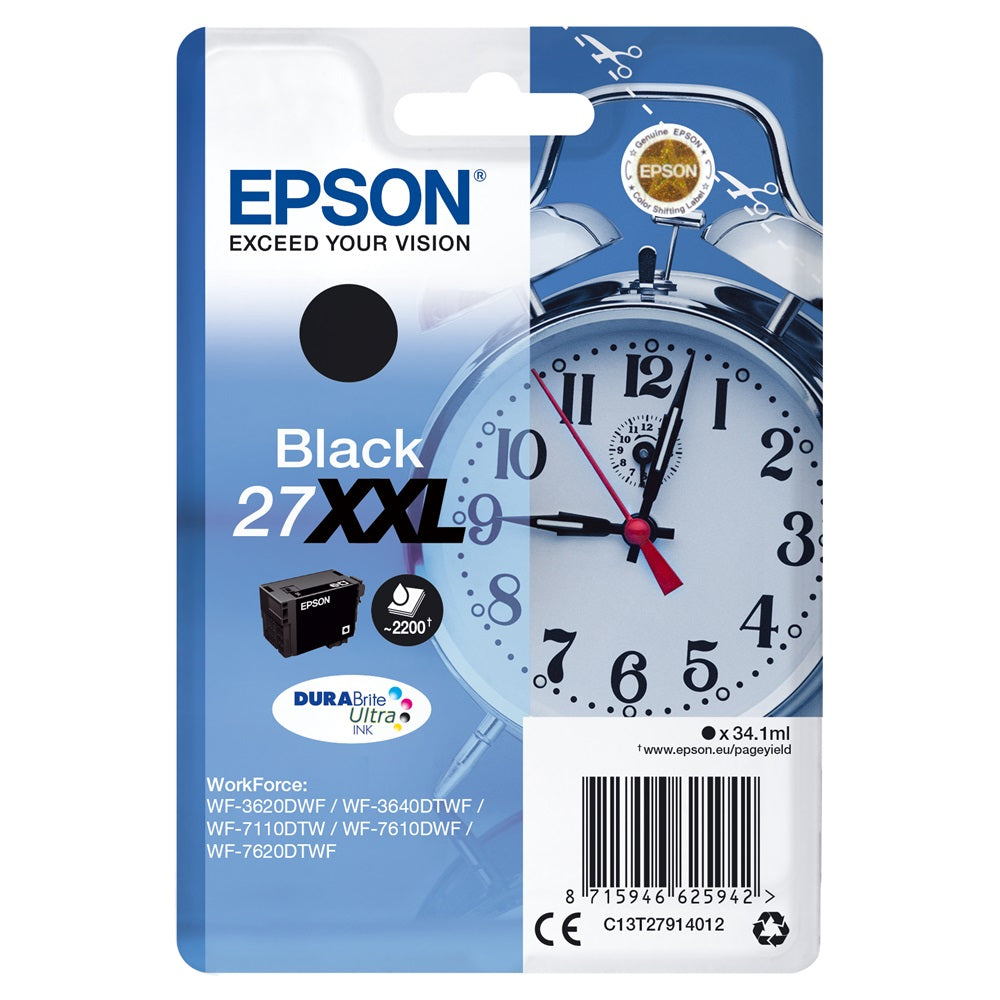 Epson T2791 tintapatron black ORIGINAL kép