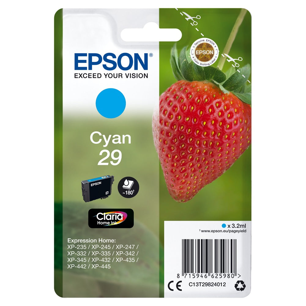 Epson T2982 tintapatron cyan ORIGINAL kép