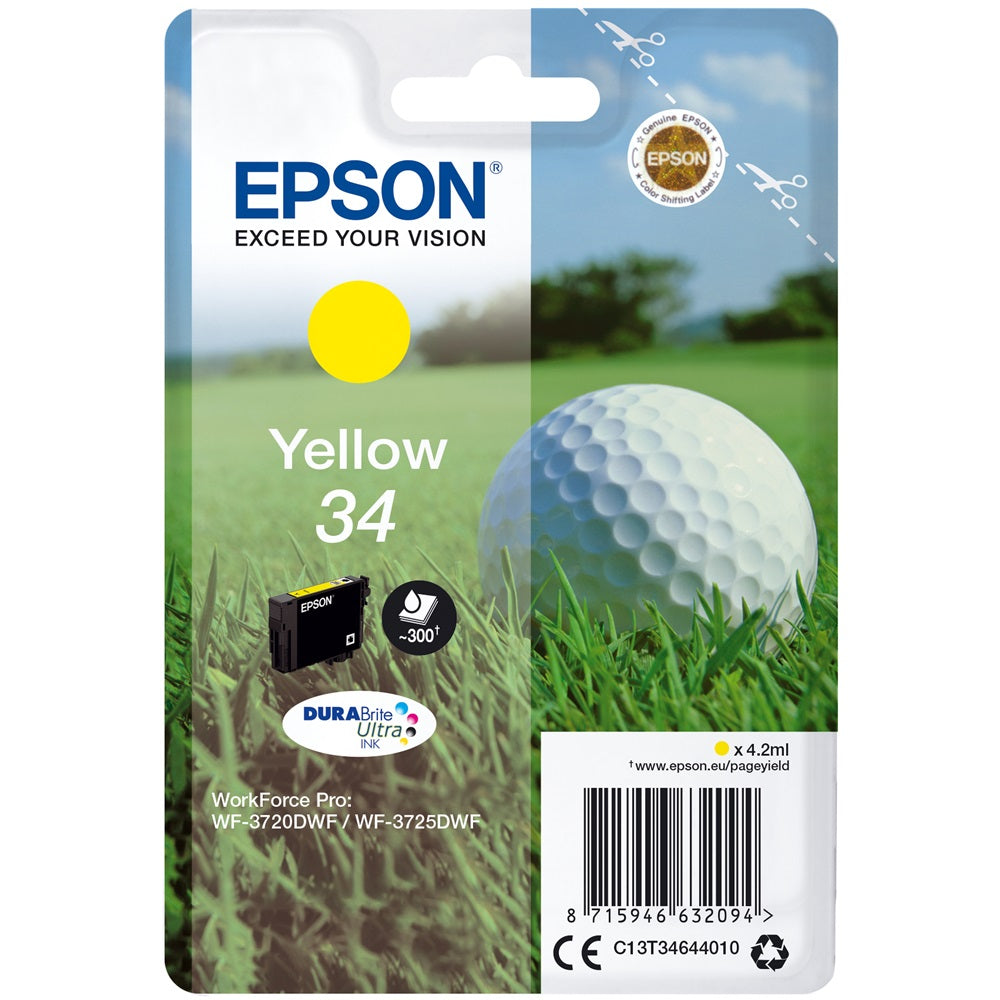 Epson T3464 tintapatron yellow ORIGINAL kép
