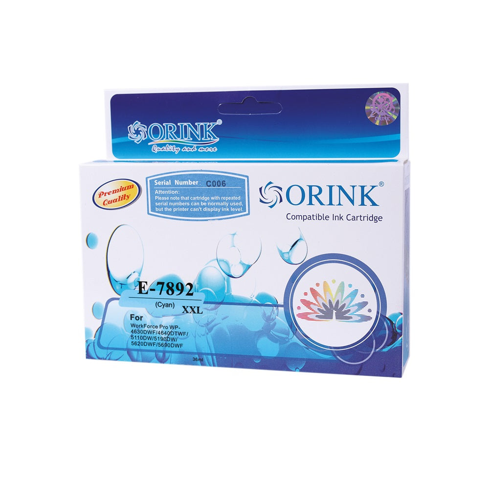 Epson T7892 tintapatron cyan ORINK kép
