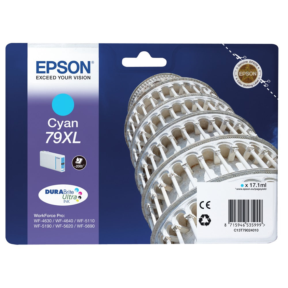 Epson T7902 tintapatron cyan ORIGINAL kép