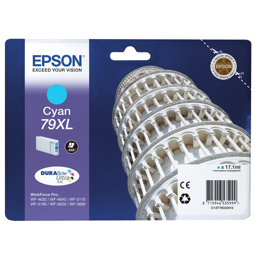 Epson T7902 tintapatron cyan ORIGINAL kép