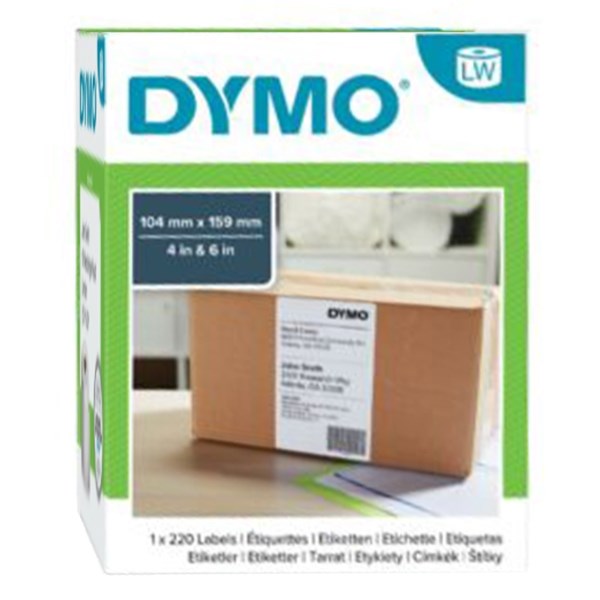 Etikett DYMO Label Writer 104x159 mm 220 darabos