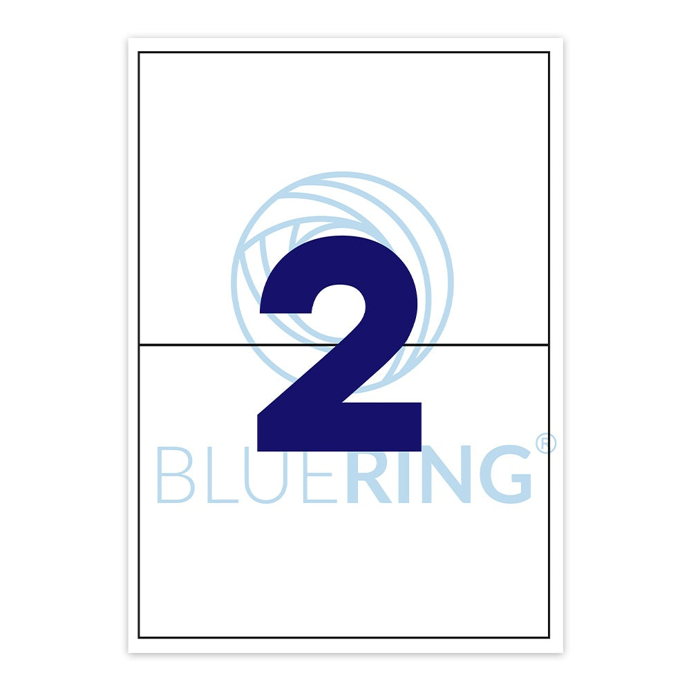 Etikett címke, 210x148mm, 100 lap, 2 címke/lap Bluering® kép