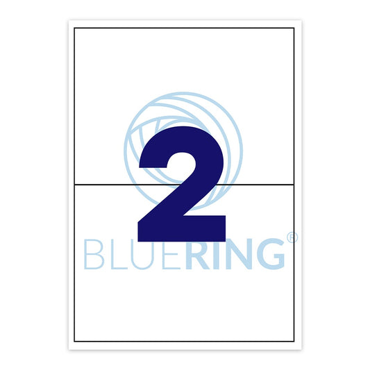 Etikett címke, 210x148mm, 100 lap, 2 címke/lap Bluering® kép