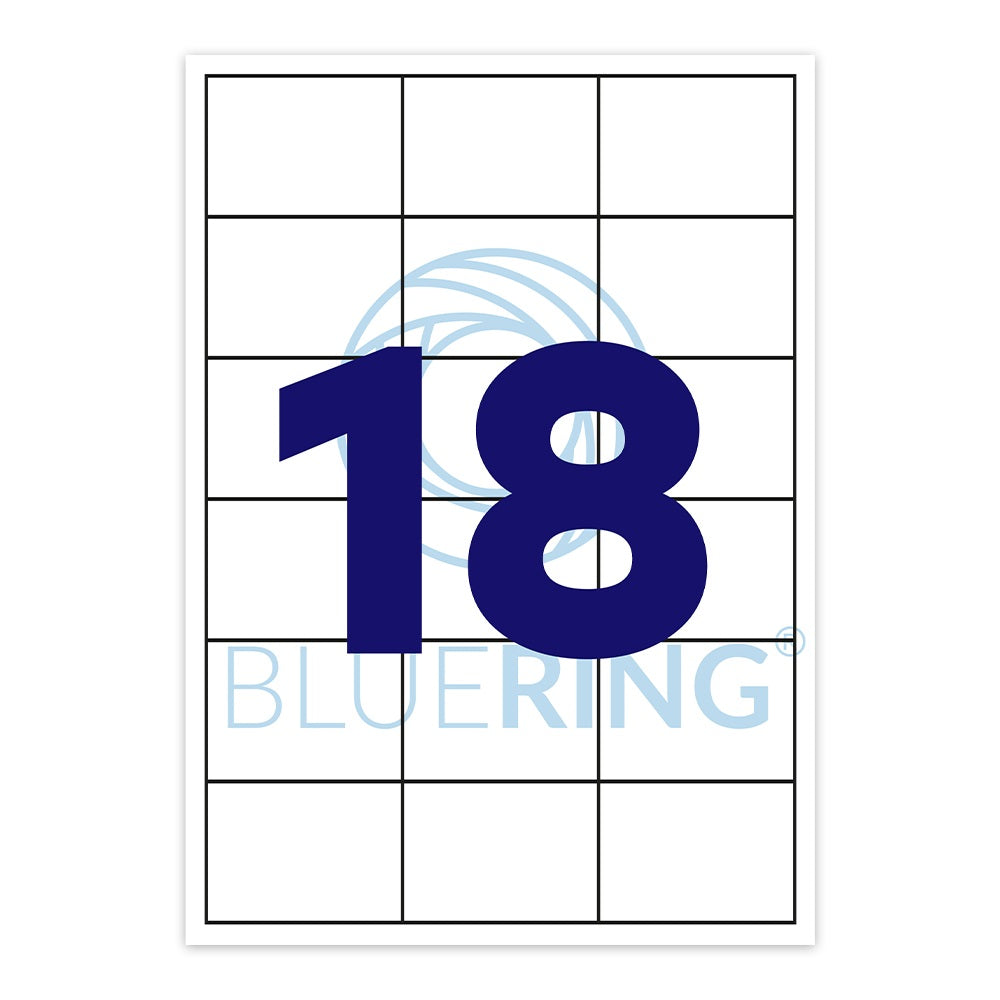 Etikett címke, 63,5x46,6mm, 100 lap, 18 címke/lap kép