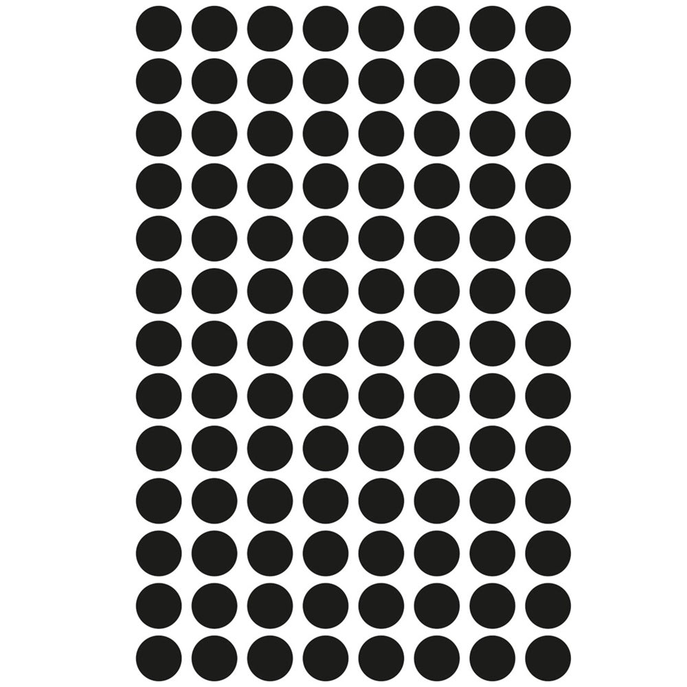 Etikett címke, o8mm, jelölésre, 104 címke/ív, 4 ív/doboz, Avery fekete kép
