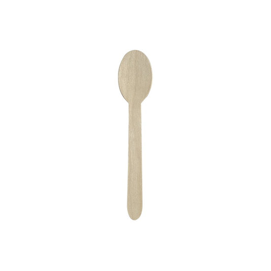 Evőkanál eldobható fa BIO 16cm 100 darabos