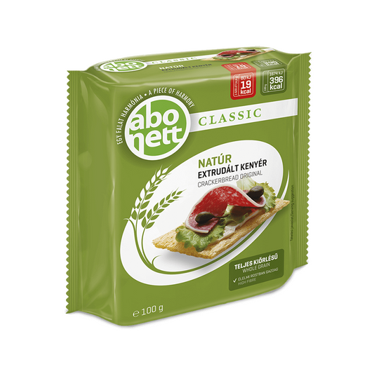 Extrudált kenyér ABONETT Classic teljes kiörlésű natúr 100 g