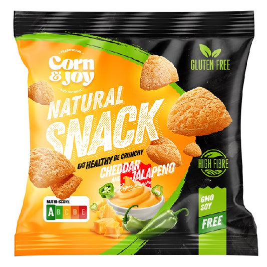 Extrudált kenyér CORN&JOY jalapeno-cheddar 40 g