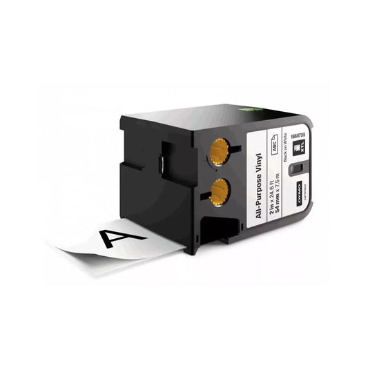 Feliratozógép szalag Dymo XTL 1868755 54mmx7m ORIGINAL, vinyl fehér/fekete kép