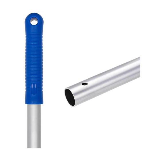 Felmosónyél alumínium (eloxált) 140 cm pattintós AE140B kék markolat kép