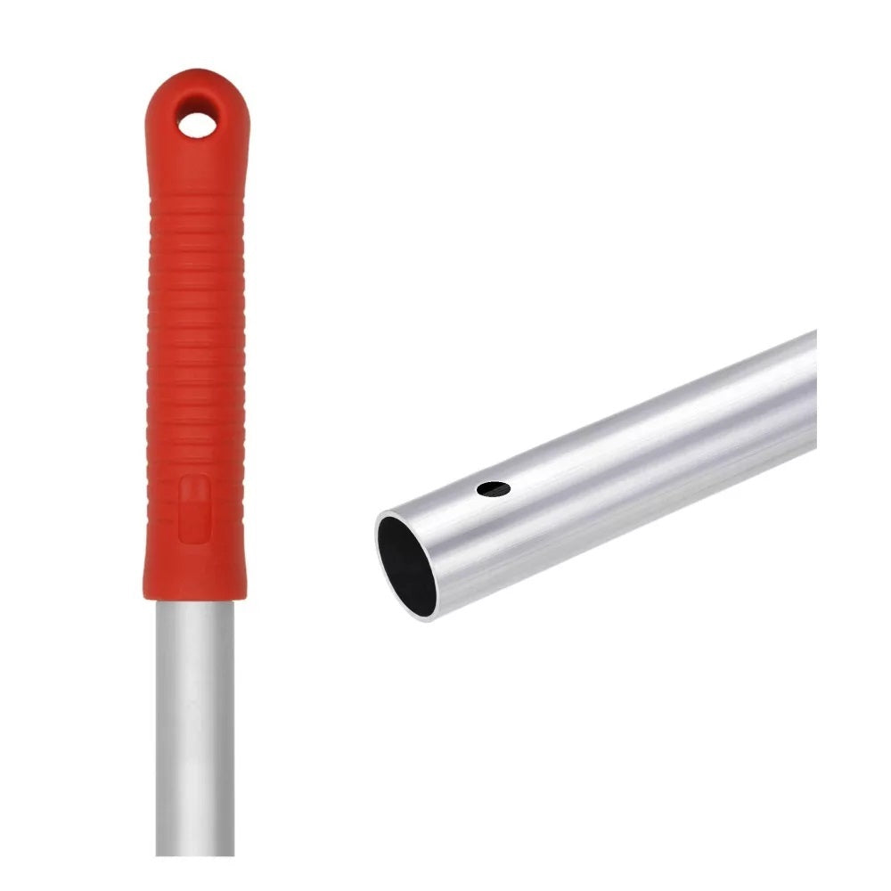 Felmosónyél alumínium (eloxált) 140 cm pattintós AE140R piros markolat kép