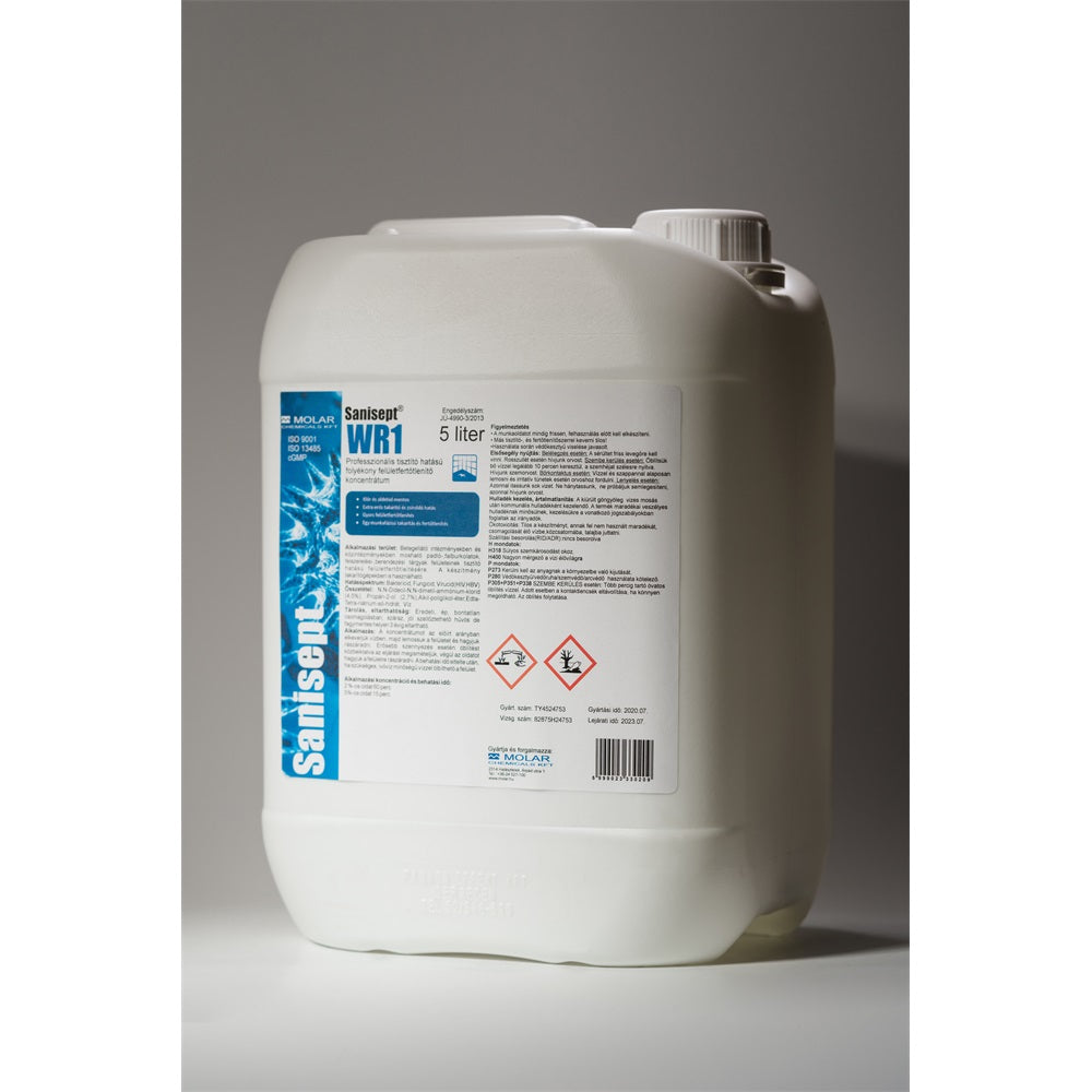 Fertőtlenítő hatású tisztítószer 5 liter Sanisept -WR1 kép