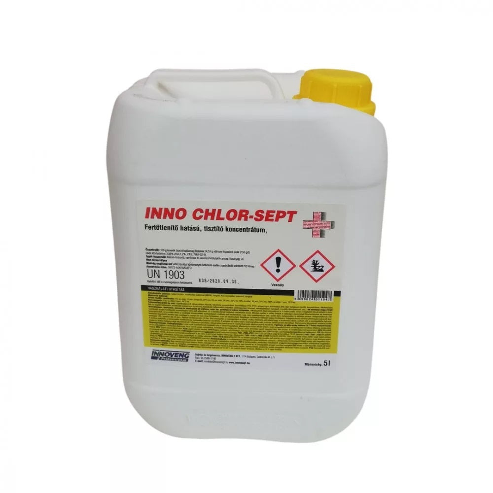 Fertőtlenítő hatású tisztítószer 5 liter klóros Inno Chlor-Sept kép
