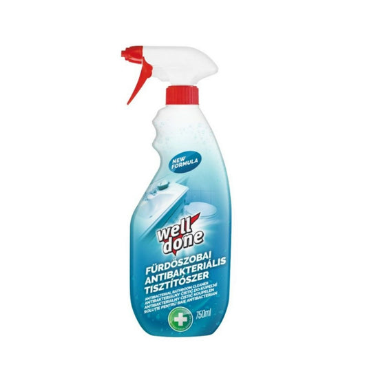 Fertőtlenítő hatású tisztítószer fürdőszobai szórófejes 750 ml Well Done kép