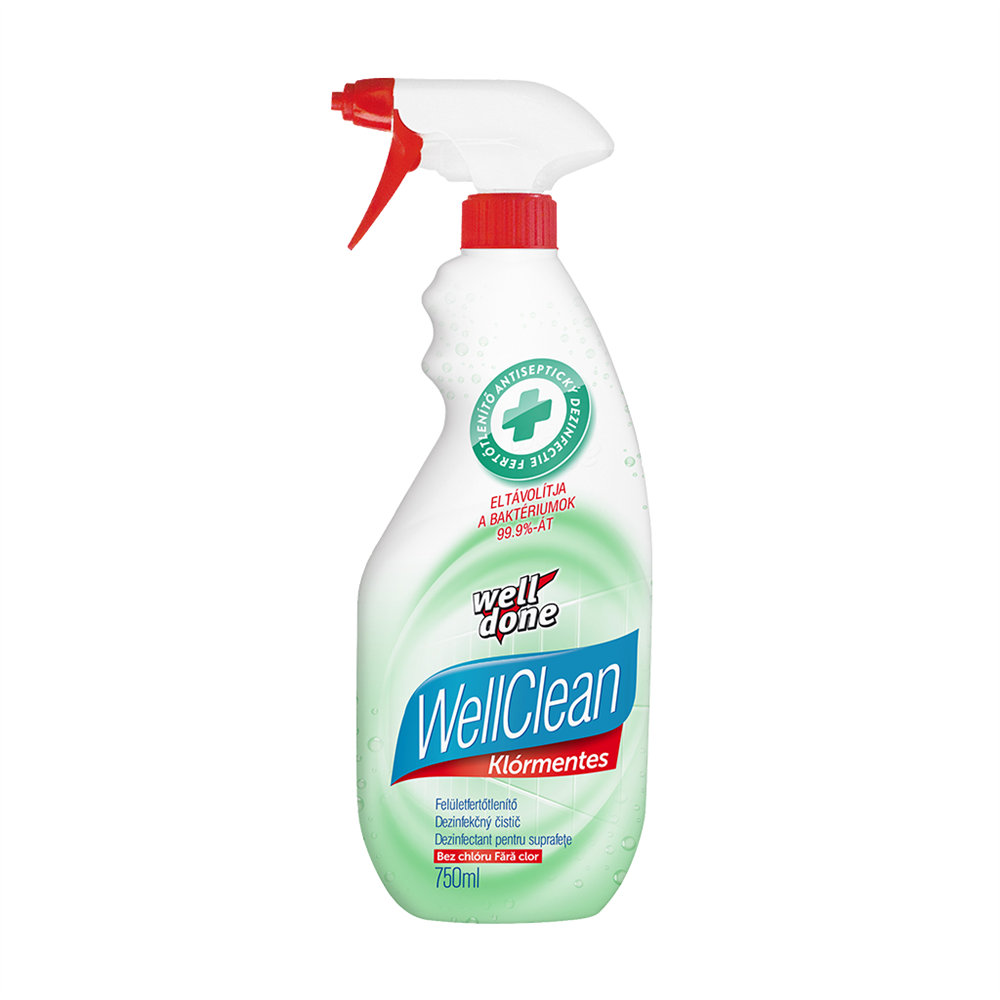 Fertőtlenítő hatású tisztítószer klórmentes 750 ml Well Clean kép