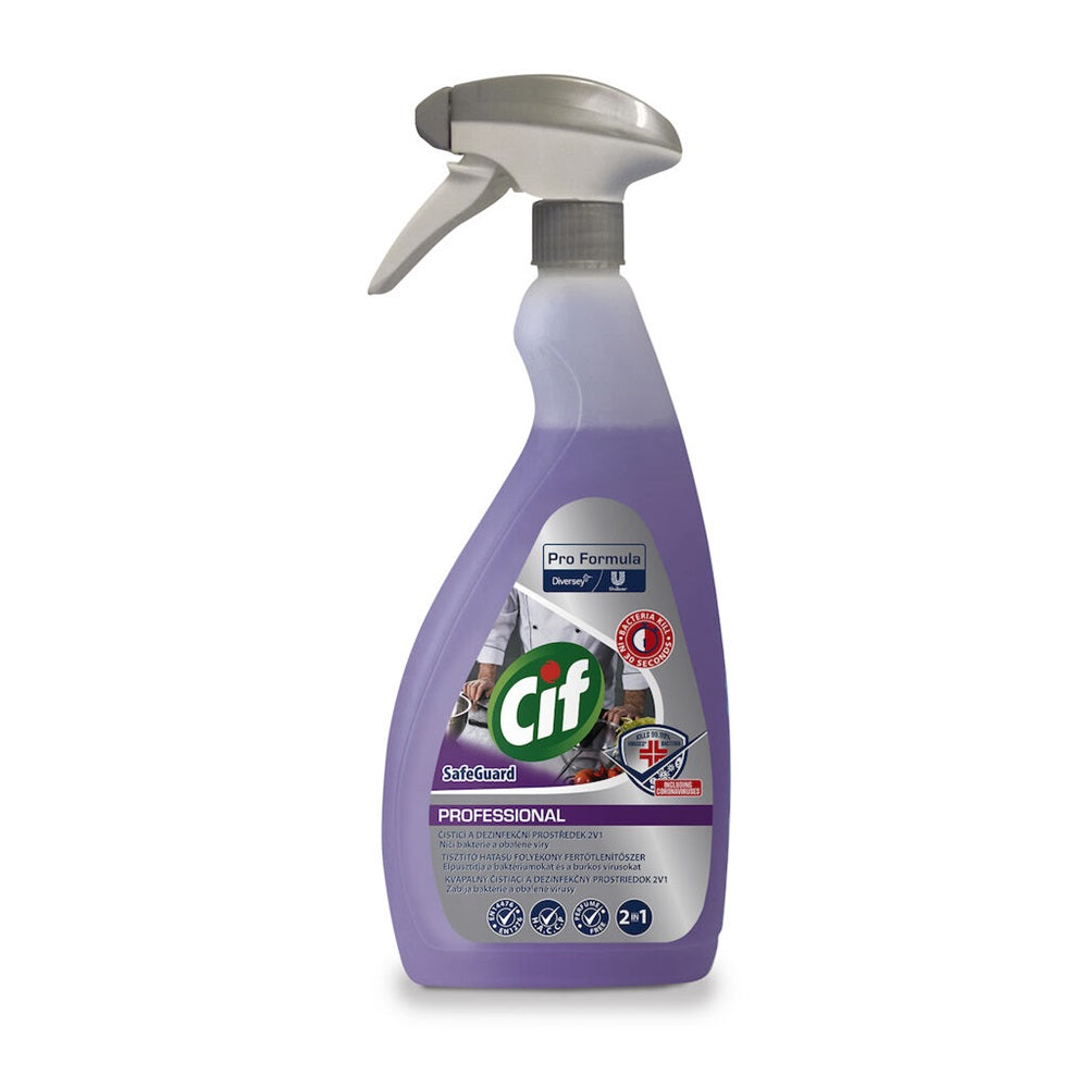 Fertőtlenítő hatású tisztítószer szórófejes 750 ml Cif Pro Safeguard 2in1 kép