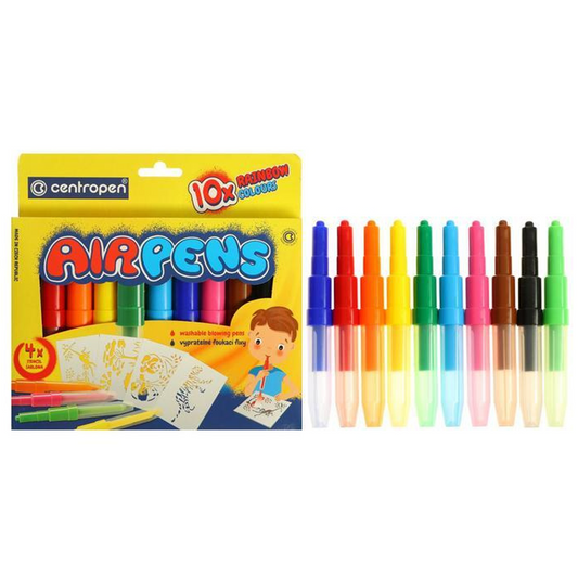 Filctoll fújós készlet Centropen AIRPENS 1500 Rainbow Colours 10 klf. szín kép