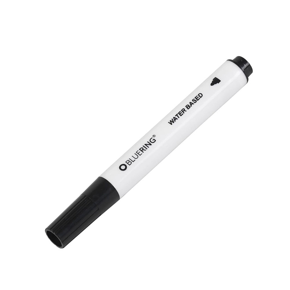 Flipchart marker rostirón vizes kerek végű 3mm, Bluering® fekete kép