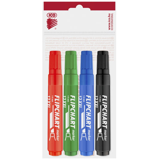 Flipchart marker vízbázisú 1-4mm, vágott Artip 12XXL, 4 klf.szín kép