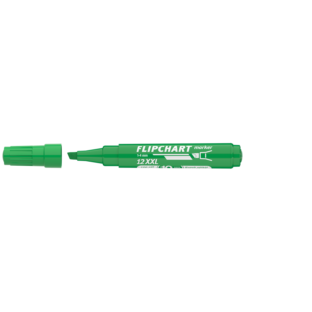 Flipchart marker vízbázisú 1-4mm, vágott Artip 12XXL zöld kép