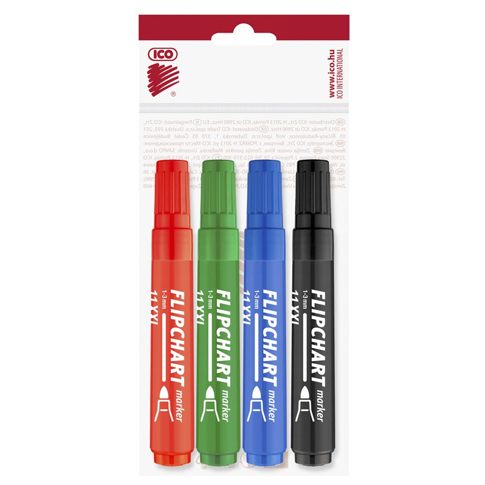 Flipchart marker vízbázisú 3mm, kerek Artip11XXL, 4 klf.szín kép