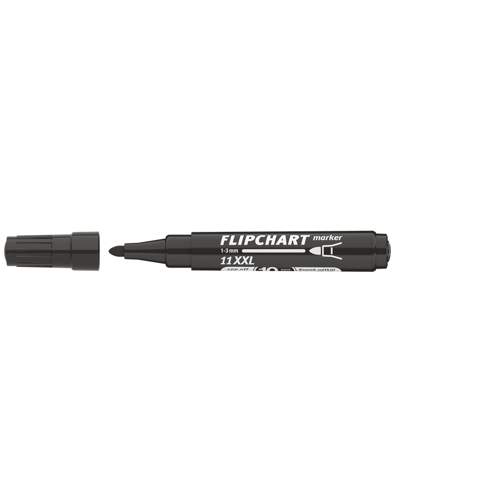 Flipchart marker vízbázisú 3mm, kerek Artip 11XXL fekete kép