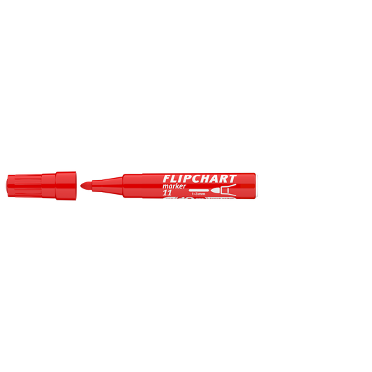 Flipchart marker vízbázisú 3mm, kerek Artip 11 piros kép