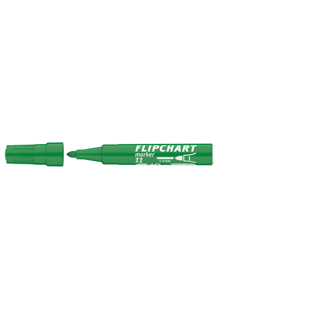 Flipchart marker vízbázisú 3mm, kerek Artip 11 zöld kép