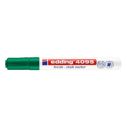 Folyékony kréta EDDING 4095 vágott 2-3 mm zöld