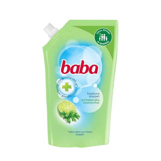 Folyékony szappan utántöltő 500 ml Baba antibakteriális lime kép
