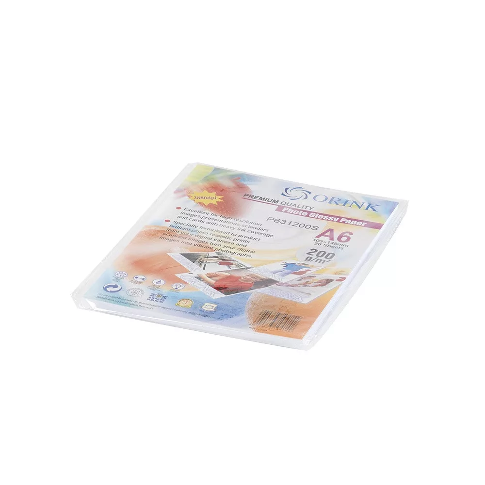 Fotópapír Pp A6, S 230g. 20lap fényes Orink (P661230S20) kép