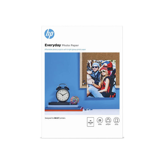 Fotópapír, tintasugaras, A4, 200 g, fényes 25ív/csomag, HP Q5451A kép