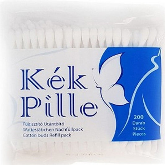 Fültisztító pálcika utántöltő 200 db/csomag Kék Pille kép