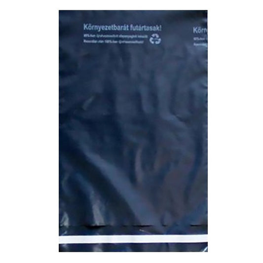 Futártasak biztonsági ragasztócsíkkal környezetbarát 40x52,5cm 50 mikron 100 darabos
