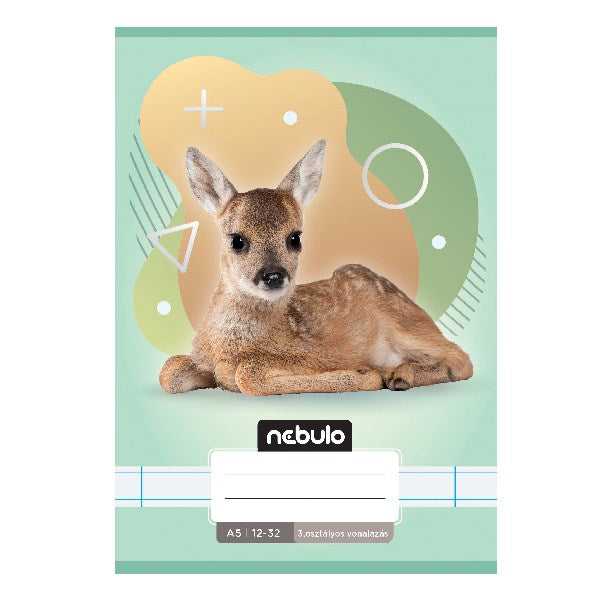 Füzet vonalas NEBULO A/5 32 lapos 12-32 3. osztályos Vagány 16 darabos