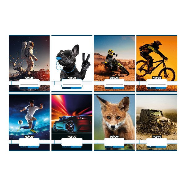 Füzet vonalas NEBULO A/5 32 lapos 16-32 2. osztályos Állatok 16 darabos