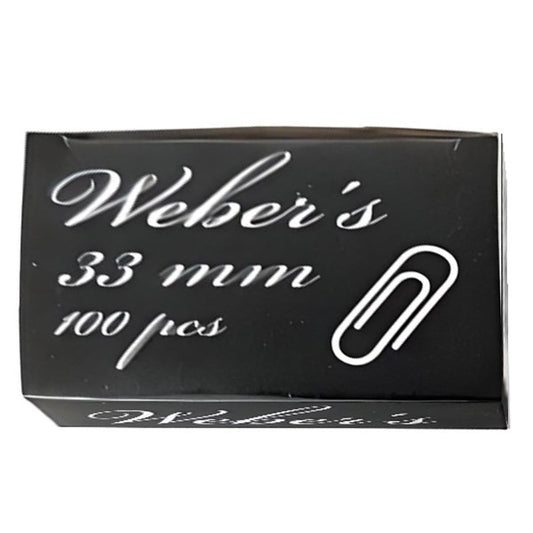 Gemkapocs WEBER`S 33mm nikkel 100 darabos