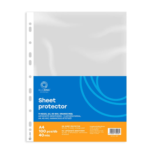 Genotherm lefűzhető, A4, 40 micron narancsos Bluering® 100 db/csomag kép