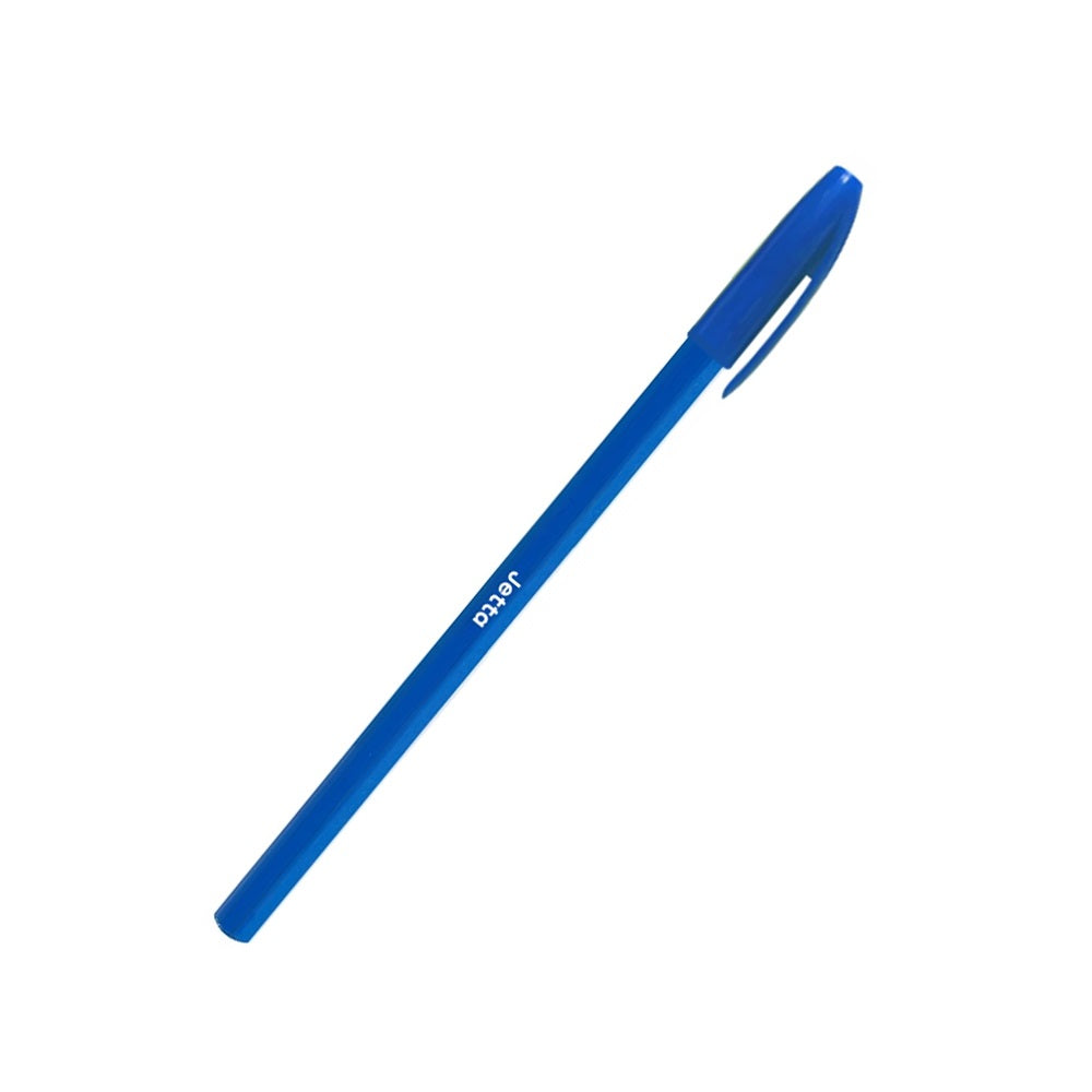 Golyóstoll 0,7mm eldobható, hatszögletű test kupakos Bluering® Jetta, írásszín kék kép