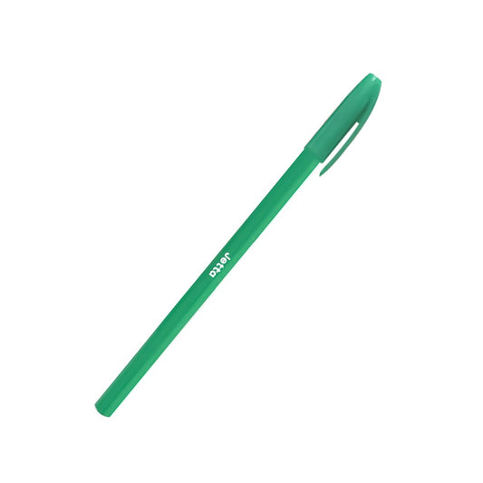 Golyóstoll 0,7mm eldobható, hatszögletű test kupakos Bluering® Jetta, írásszín zöld kép