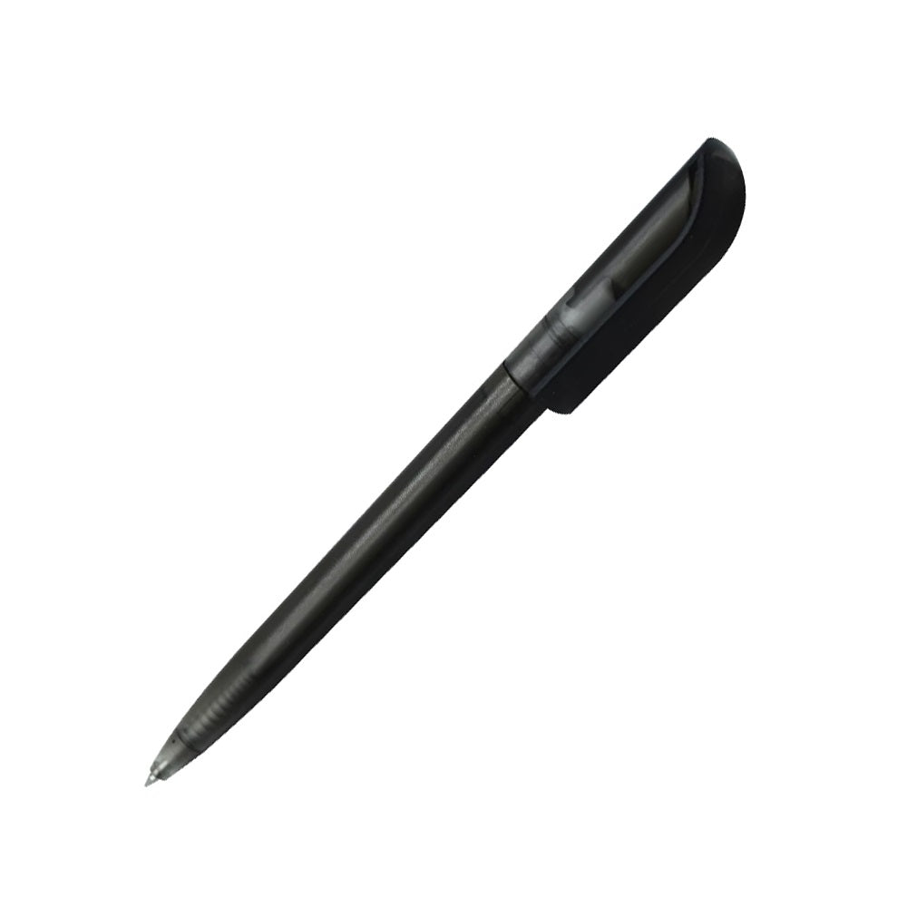 Golyóstoll 0,8mm, nyomógombos műanyag fekete test, S88, Bluering® írásszín fekete kép