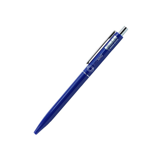 Golyóstoll 0,8mm, nyomógombos műanyag kék test, Bluering® Z3, írásszín kék kép