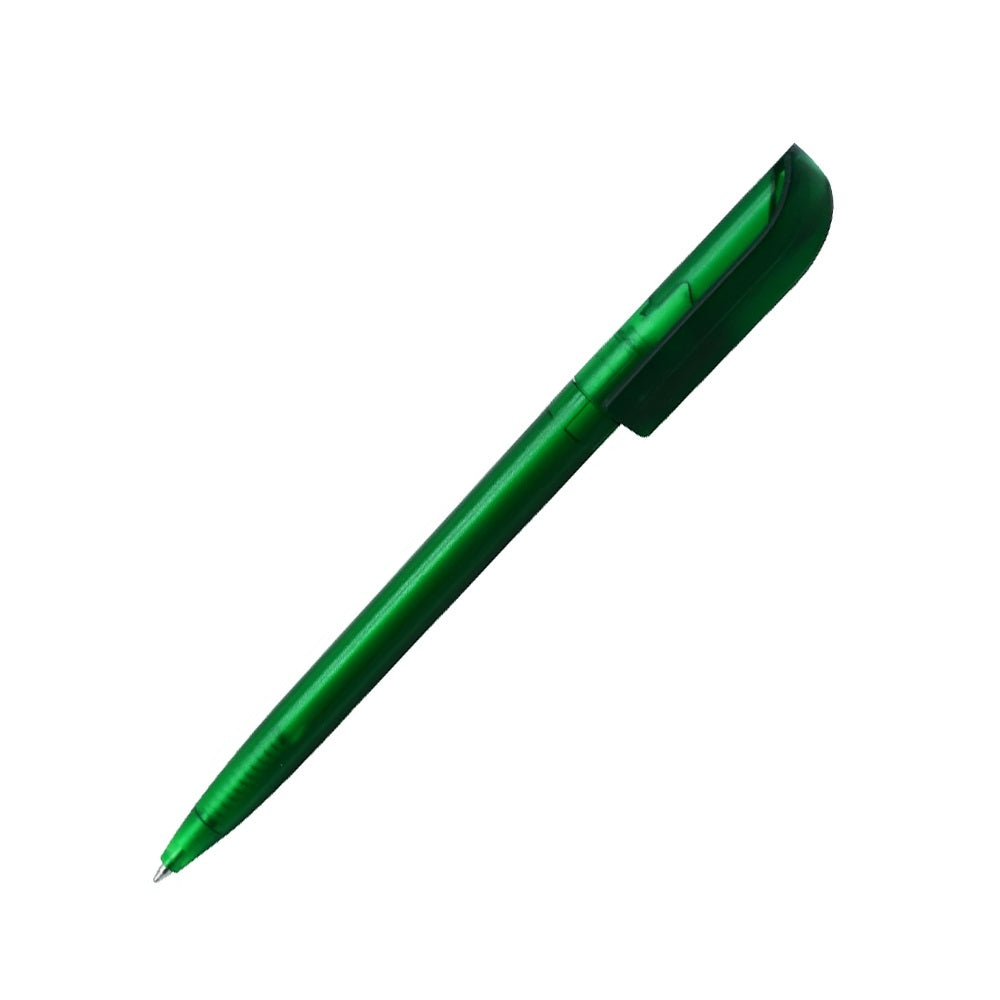 Golyóstoll 0,8mm, nyomógombos műanyag zöld test, S88, Bluering® írásszín zöld kép
